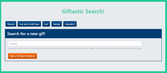 Gif Search Page